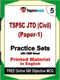 TSPSC JTO (Civil) Paper-1 Book in English - Mock Test / Practice Set
