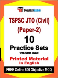 TSPSC JTO (Civil) Paper-2 Book in English - Practice Set