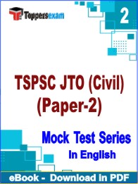 TSPSC JTO (Civil) Paper-2 Exam PDF Book In English - Question Paper