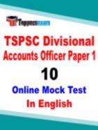 TSPSC Divisional Accounts Officer Practice Set