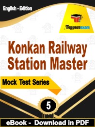 Konkan Railway Station Master Test PDF Book In English - Practice Set