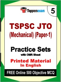 TSPSC JTO (Mechanical) (Paper-1) Book in English - Mock Test / Practice Set