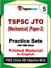 TSPSC JTO (Mechanical) (Paper-2) Book in English - Mock Test / Practice Set