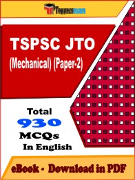 TSPSC JTO (Mechanical) (Paper-2) PDF Book In English - MCQ / Objective Questions