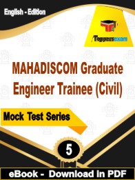 MAHADISCOM Graduate Engineer Trainee (Civil) Exam PDF Book In English - Practice Set