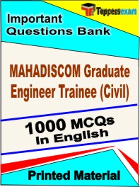 MAHADISCOM Graduate Engineer Trainee (Civil) Exam Book in English - Objective MCQ