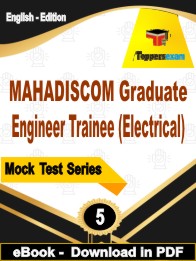 MAHADISCOM Graduate Engineer Trainee (Electrical) Exam PDF Book In English - Practice Set
