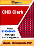 CHB Clerk PDF Book In English - MCQ / Objective Questions