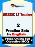 UKSSSC LT Teacher Test Book in English - Question Paper / Practice Set