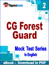 CG Forest Guard Test PDF Book In English - Question Paper