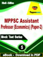 MPPSC Assistant Professor (Economics) (Paper-2) Test PDF Book In Hindi - Practice Set