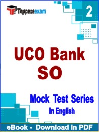 UCO Bank SO Exam PDF Book In English - Question Paper