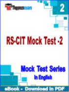 RS-CIT Mock Test - 2 Test PDF Book In English - Question Paper
