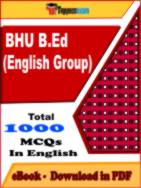 BHU B.Ed (English Group) PDF Book In English - MCQ / Objective Questions