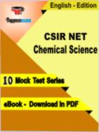 CSIR NET Chemical Science Test PDF Book In English - Mock Test/Practice Set