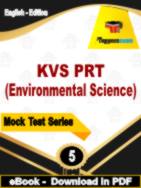 KVS PRT (Environmental Science) Test  PDF Book In English - Practice Set