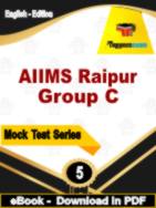 AIIMS Raipur Group C Test  PDF Book In English - Practice Set