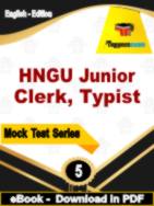 HNGU Junior Clerk, Typist Test  PDF Book In English - Practice Set