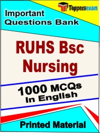 RUHS BSc Nursing Exam Book in English - Objective MCQ