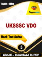 UKSSSC VDO Test PDF Book In English - Practice Set