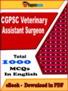 CGPSC Veterinary Assistant Surgeon PDF Book In English - MCQ / Objective Questions