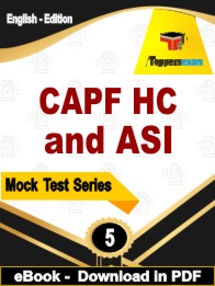 CAPF HC and ASI Exam  PDF Book In English - Practice Set