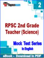 RPSC 2nd Grade Teacher (Science) Test PDF Book In English - Question Paper