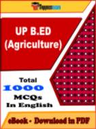 UP B.ED (Agriculture) PDF Book In English - MCQ / Objective Questions