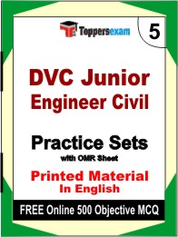 DVC Junior Engineer Civil Book in English - Mock Test / Practice Set