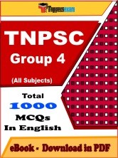 Ebook of TNPSC Group 4 PDF Format in English