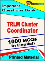 TRLM Cluster Coordinator Exam Book in English - Objective MCQ