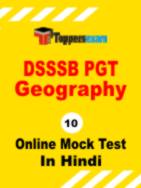 DSSSB PGT Geography Model Paper