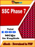SSC Phase 7 PDF Book In English - MCQ / Objective Questions