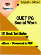CUET PG Social Work Test PDF Book In English - Mock Test/Practice Set