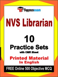 NVS Librarian Exam Book in English - Practice Set