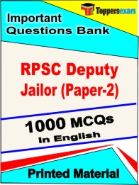 RPSC Deputy Jailor (Paper-2) Exam Book in English - Objective MCQ
