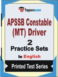 APSSB Constable (MT) Driver Book in English - Question Paper / Practice Set