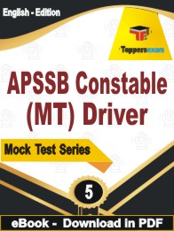 APSSB Constable (MT) Driver PDF Book In English - Practice Set