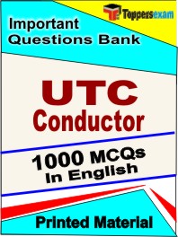 UTC Conductor Exam Book in English - Objective MCQ