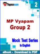 MP Vyapam Group 2 Test PDF Book In English - Question Paper