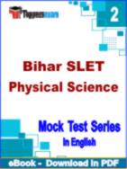 Bihar SLET Physical Science Test PDF Book In English - Question Paper