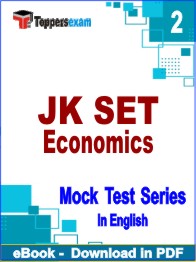 JK SET Economics Exam PDF Book In English - Question Paper