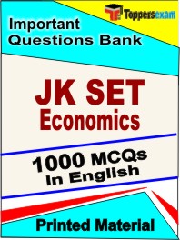 JK SET Economics Exam Book in English - Objective MCQ