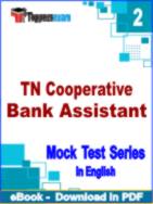 TN Cooperative Bank Assistant Test PDF Book In English - Question Paper