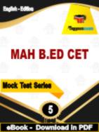 MAH B.ED CET Test  PDF Book In English - Practice Set