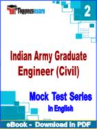 Indian Army Graduate Engineer (Civil) Test PDF Book In English - Question Paper