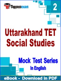 Uttarakhand TET Social Studies Exam PDF Book In English - Question Paper