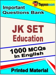 JK SET Education Exam Book in English - Objective MCQ