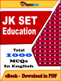 JK SET Education Exam PDF Book In English - MCQ / Objective Questions