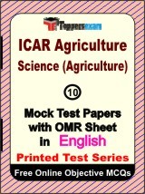 ICAR Agriculture Science (Agriculture) Exam Mock Test Papers (Book) in English